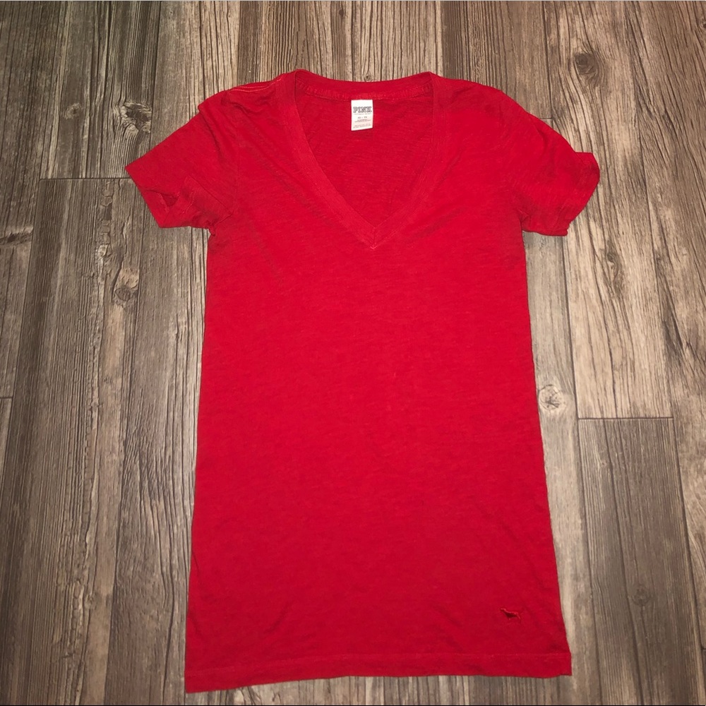 PINK V-Neck Tee